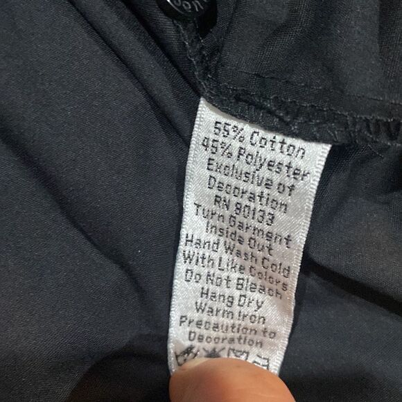 Vintage Quacker Factory Black Rhinestone Studded Western Rockabilly Shirt 3X - Picture 5 of 9